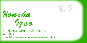 monika izso business card